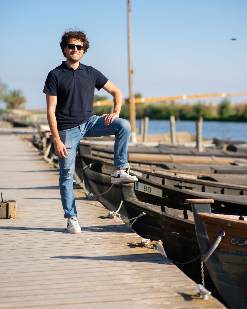 Sesión fotos Valencia muelle con barcos