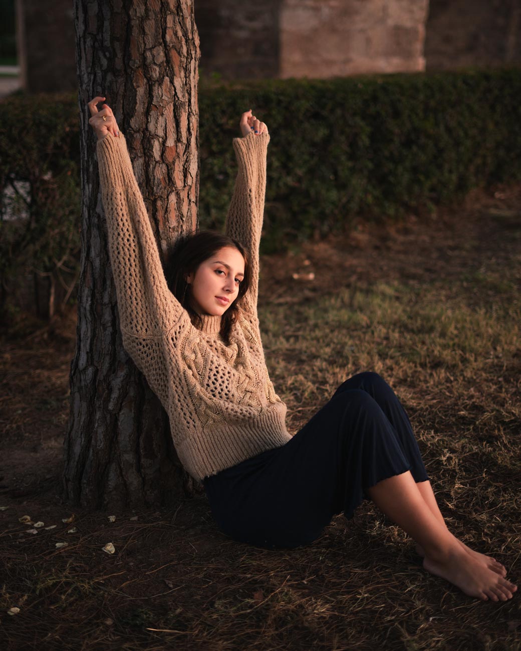 book de fotos de modelo en parque de Valencia
