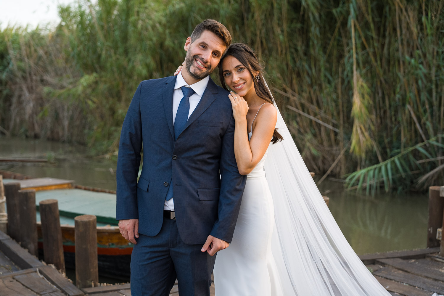 Retrato de novios en boda de Valencia