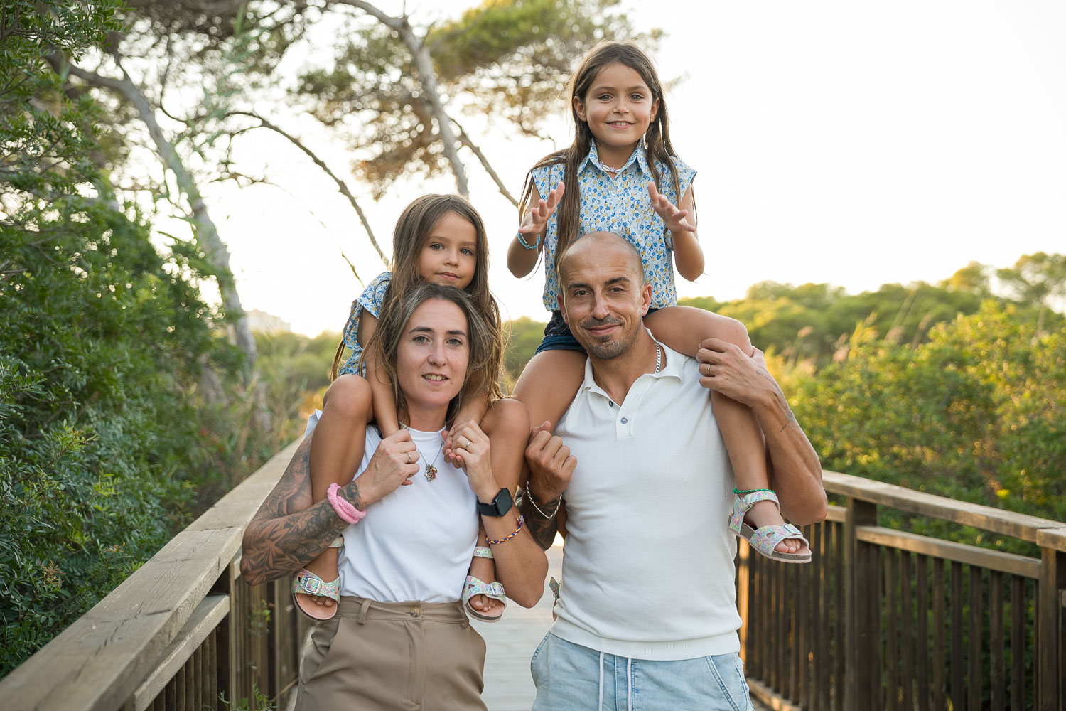 fotografía de familia en Albufera de Valencia